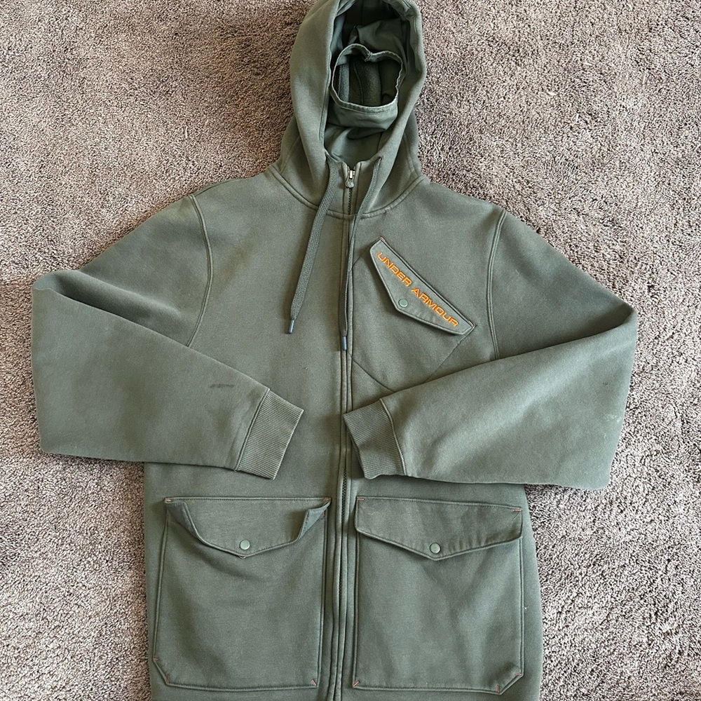 Men's Green UA Storm zip hoodie